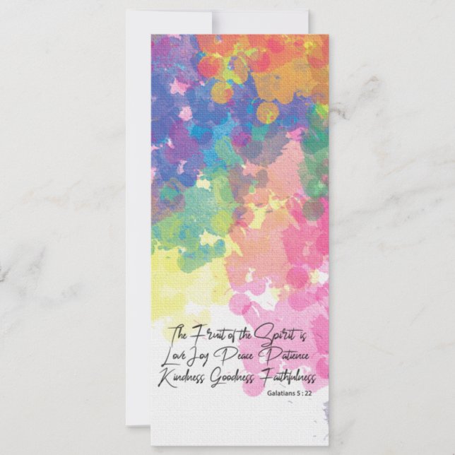 Carte Le Fruit de l'Esprit - Galates 5 (Devant)