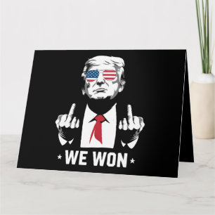 Carte Le gagnant Trump nous avons gagné le 47e jour de l