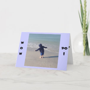 CARTE LE GARÇON ON BEACH SOUHAITE "VOUS UN JOLI ANNIVERS