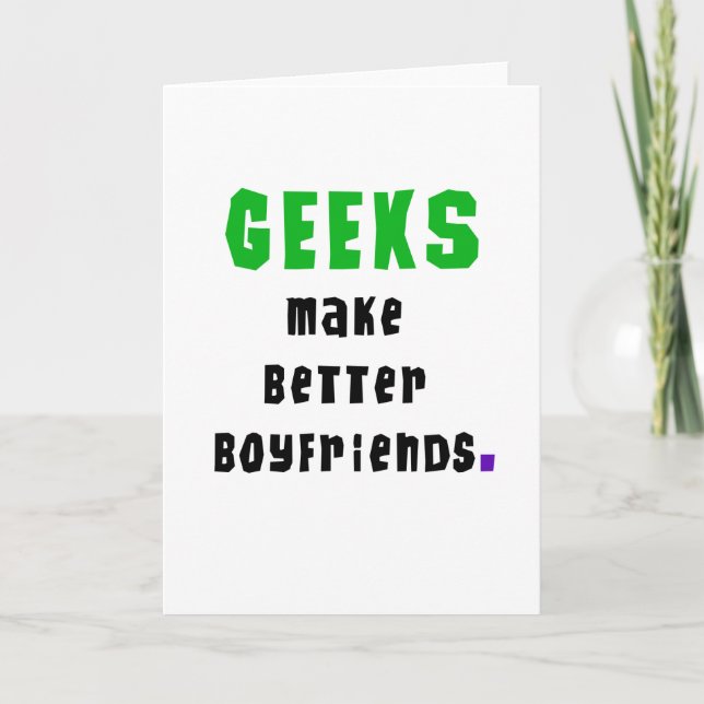 Carte Le geeks fait de meilleurs amis (Devant)