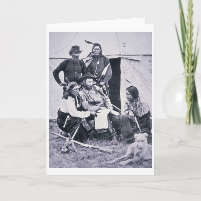 Carte Le Général George A. Custer (1839-76) avec son (Devant)