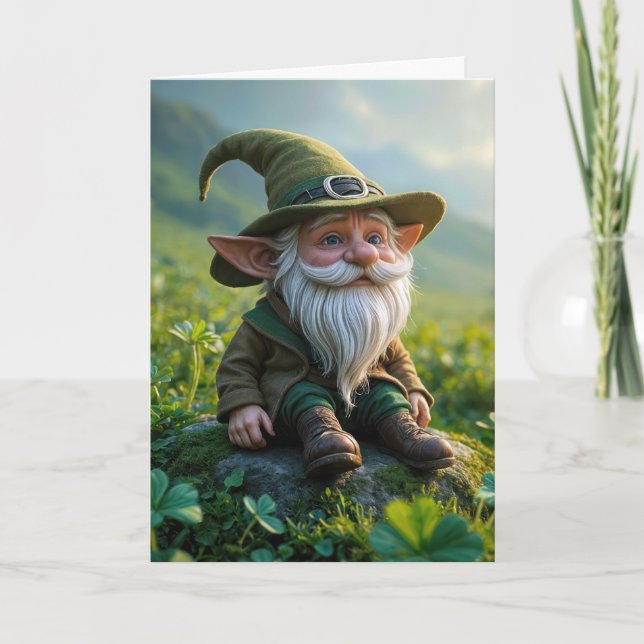Carte Le Gnome Irlandais Dans Le Domaine Du Clover (Devant)