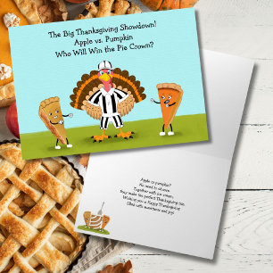 Carte Le Grand Concours de Thanksgiving Citrouille et Po