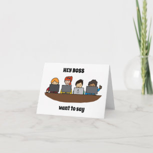 CARTE *LE GROUPE DIT* JEUX ANNIVERSAIRE **BOSS**