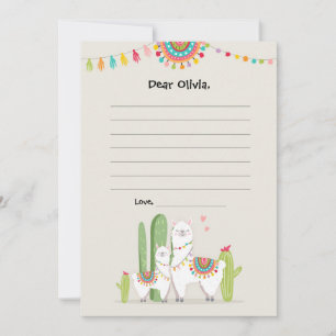 Carte Le Guestbook mexicain de fiesta de lama carde la