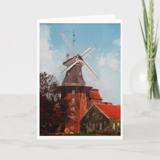 Carte Le Hage Mühle peint en huile (Devant)