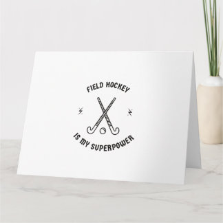 Carte Le hockey sur gazon est ma superpuissance