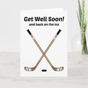 Carte Le hockey va bien bientôt Croiser les bâtons de ho