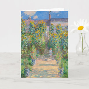 Carte Le jardin de l'artiste à Vétheuil par Claude Monet