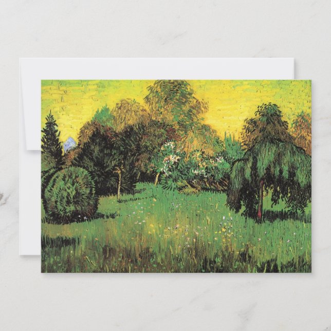 Carte Le jardin des poètes par Vincent van Gogh (Devant)