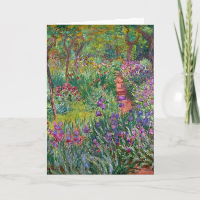 Carte Le Jardin Iris De Giverny By Claude Monet (Devant)