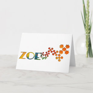 Carte Le jeu nommé - Zoe