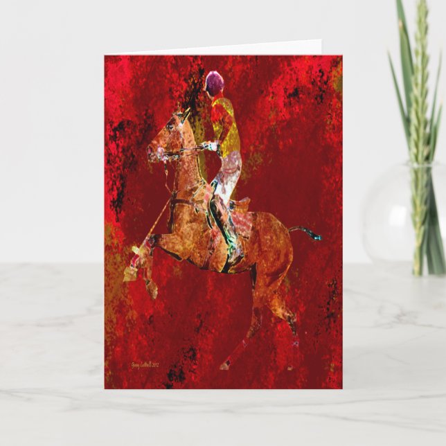 Carte Le joueur de polo (Devant)