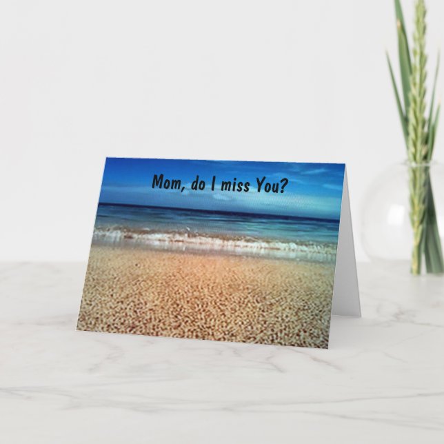 CARTE LE JOUR DE LA MÈRE TE MANQUE, MÈRE (Devant)