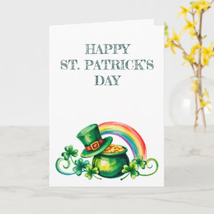 Carte Le jour de la Saint-Patrick à l'aquarelle