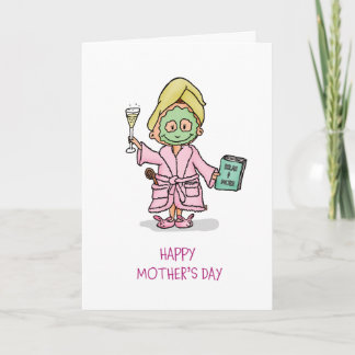 Carte Le jour de mère heureux humoristique - heure de