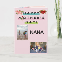 Carte Le jour de mère heureux Nana !
