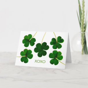 Carte Le jour de St Patrick, photographie chanceuse de
