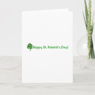Carte Le jour de St Patrick - vont les Irlandais !