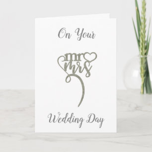 Carte ***LE JOUR DE VOTRE MARIAGE*** au "NOUVEAU" M. ET 