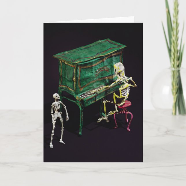 Carte Le Jour des Morts figure comme musiciens (Devant)