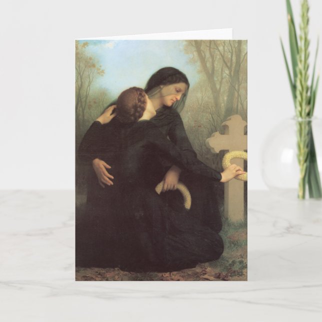 Carte Le Jour des Morts par William Adolphe Bouguereau (Devant)