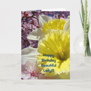 Carte Le joyeux anniversaire carde belle Madame