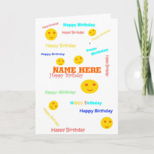 Carte Le joyeux anniversaire, un bon nombre de périodes,