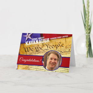 Carte Le juge Brett Kavanaugh de la Cour suprême des Éta