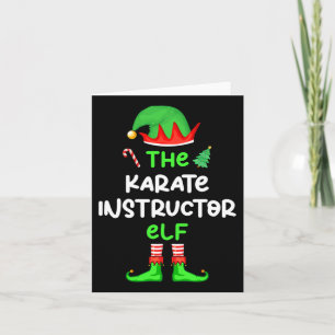 Carte Le Karate Instructor Elf Christmas Matching Pajam