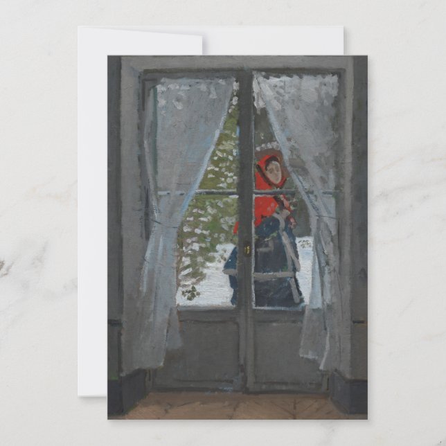 Carte Le Kerchief rouge | CLAUDE MONET (Devant)