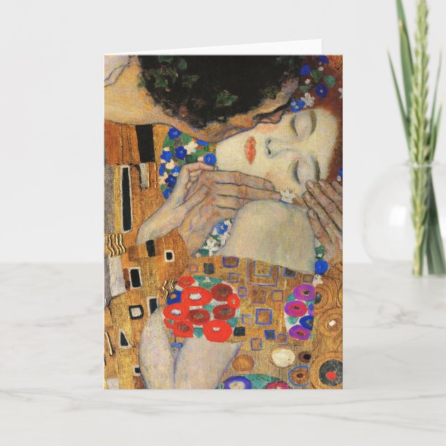 Carte Le Kiss (Détail) Gustav Klimt (Devant)