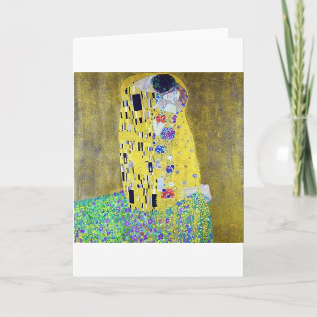 Carte Le Kiss, Gustav Klimt (Devant)