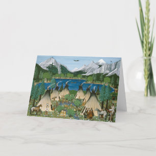 Carte Le lac Wallowa de ~ de Nez Perce