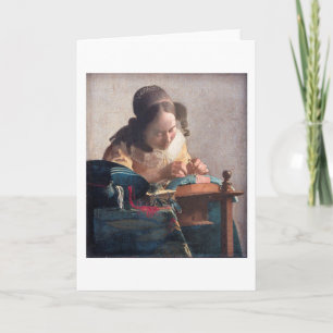 Carte Le Lacemaker, Johannes Vermeer, 1669-1670