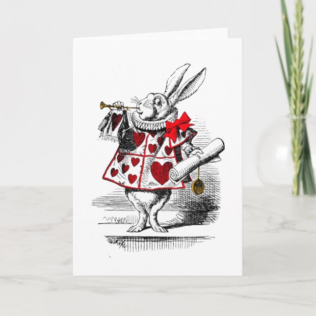 Carte Le lapin blanc (Devant)