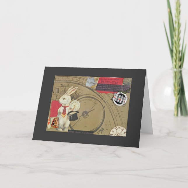 Carte Le lapin blanc (Devant)