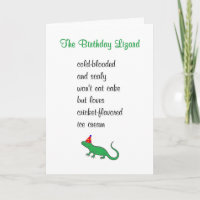 Le Lézard D'Anniversaire Un Poème D'Anniversaire D