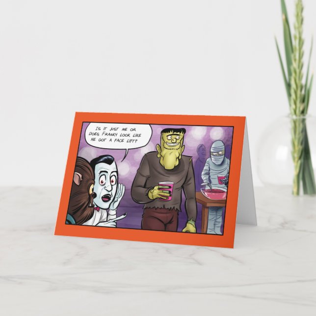 Carte Le lifting Halloween de Franky (Devant)