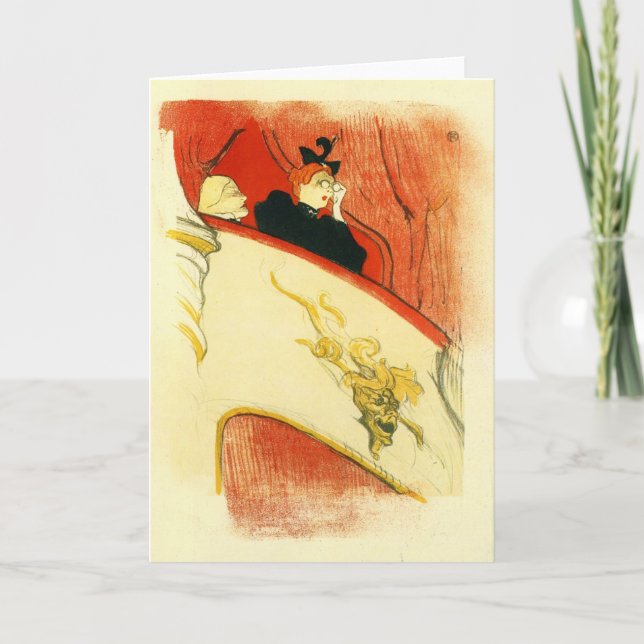 Carte Le loge avec un MAS d'or par Toulouse-Lautrec (Devant)