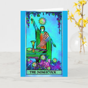 Carte Le Magicien BLANK Coronavirus Art Tarot