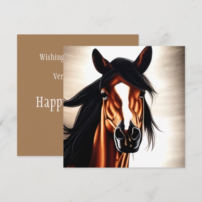 Carte Le Majestic Mustang - L'Esprit De Liberté (Devant / Derrière)