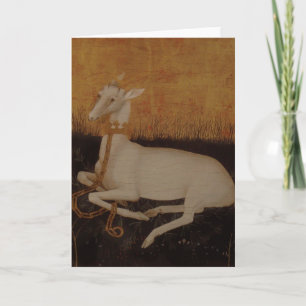 Carte Le mâle blanc de cerf