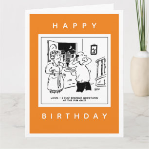 Carte Le mari ne veut pas remettre en question le dessin