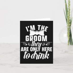 Carte Le Mariage de la partie Fournitures Bachelor Groom