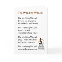 Le Mariage Weasel - un poème mariage amusant
