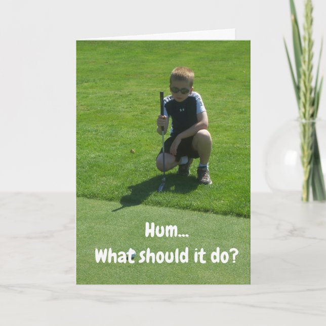 CARTE LE "MEILLEUR ANNIVERSAIRE JAMAIS" À MON GOLFER PRÉ (Devant)