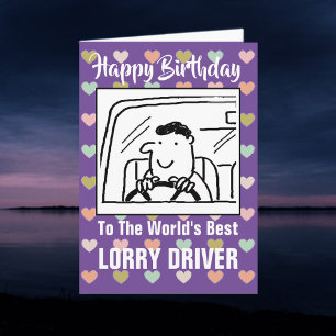 Carte Le meilleur conducteur de camion au monde - Joyeux