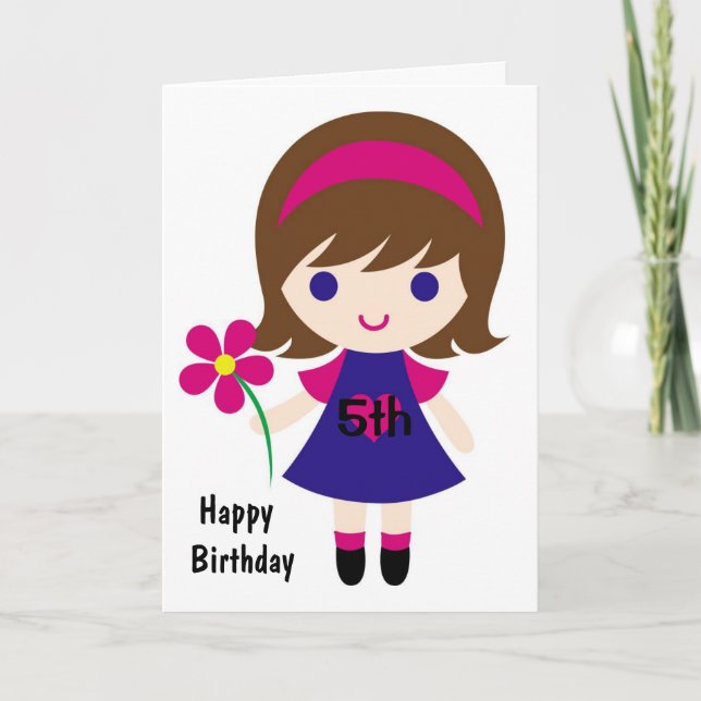 CARTE LE MEILLEUR DE TOUS LES **5 ANS** ANNIVERSAIRE (Devant)