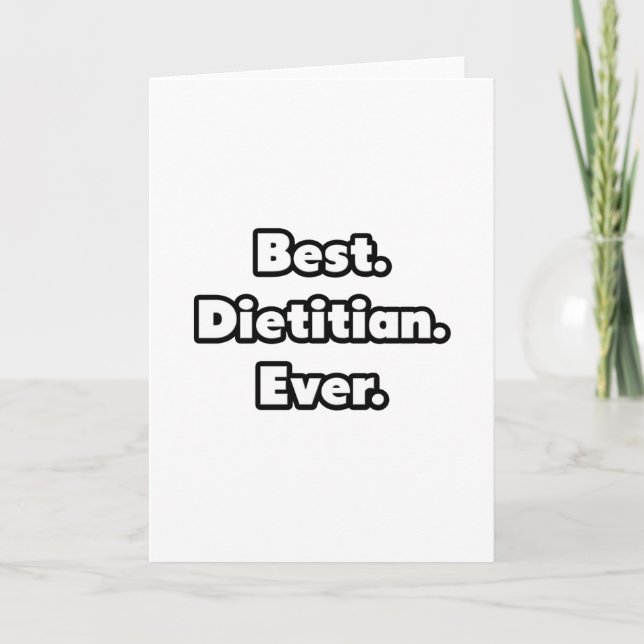 Carte Le meilleur. Diététiste. Jamais. (Devant)